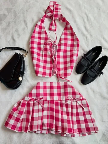 Hermosos conjuntos de cuadros, ideal para este calorcito 
Colores disponibles: r