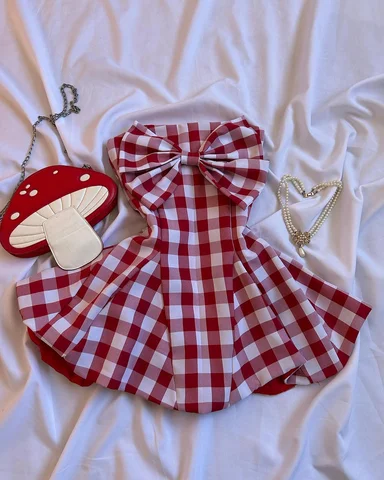 Hermoso vestido de cuadros, ideal para el calorcito 
TALLAS DISPONIBLES: XS-S-M-