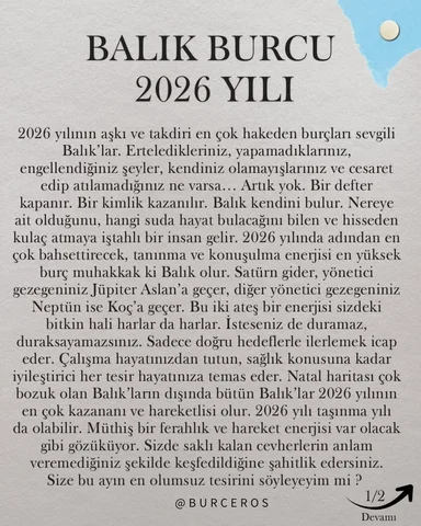 ♓️ BALIK BURCU ~ 2026 YILI YORUMU