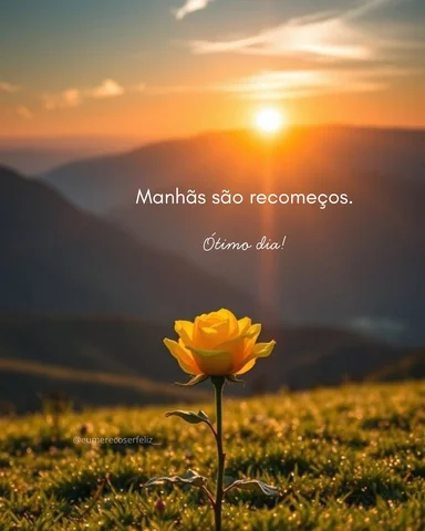 Bom dia! ☀️
