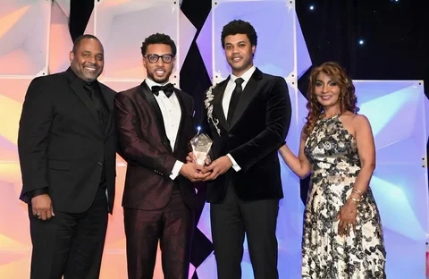 On Friday, our sons, Greg Jr. and Amir, accepted the Humanitarians of the Year a