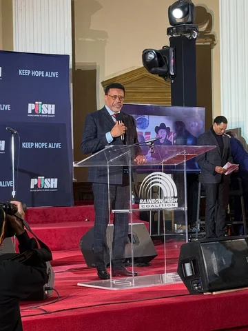 Spoke Saturday in Chicago at the first of a three-city celebration honoring Rev.