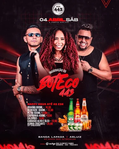 Sábado é dia de #ResenhaNoBoteco443 com muita música boa, diversas promoções e p