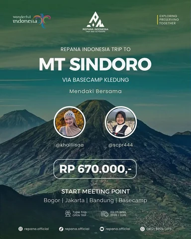 Hallo sobat @repana.official sudah siap mendaki Gunung Sindoro? Tapi sebelum itu