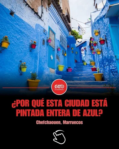 No es Photoshop, es la “Perla Azul” de Marruecos 🧞‍♂️✨ 
Seguro que has visto es