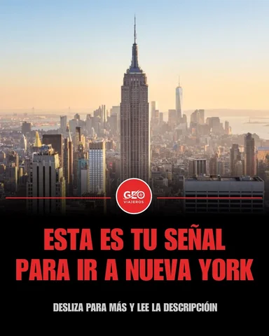 Guárdalo para tu futuro viaje 📌🗽

Nueva York tiene una energía que no se puede