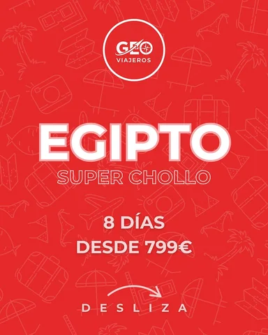 ¡¡¡ALERTA DE CHOLLO, VIAJEROS!!! 🔴🇪🇬

¿Soñando con Egipto? Pues deja de soñar