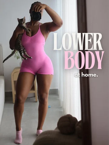 LOWER BODY WORKOUT AT HOME
[swipe + save] 

🎀 Here’s my workout routine 

Cardi
