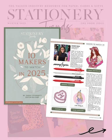Thank you, @stationerytrend, for naming me one of 2025’s “10 Makers to Watch,” a