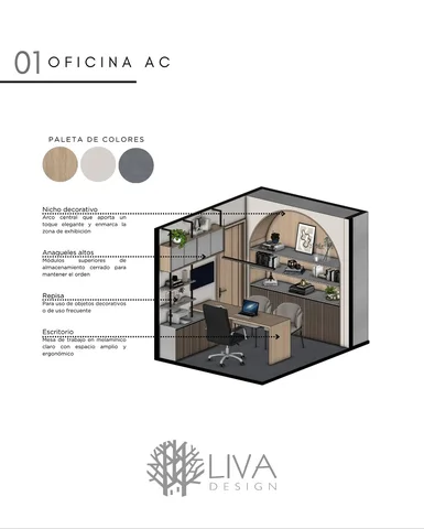 ✨ Un espacio que inspira a trabajar con estilo: madera clara, tonos neutros y bl