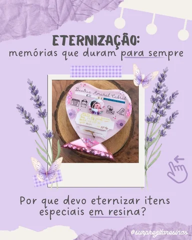 Vamos criar uma lembrança única? 
#resina #eternizaçaoresina #eternização #resin