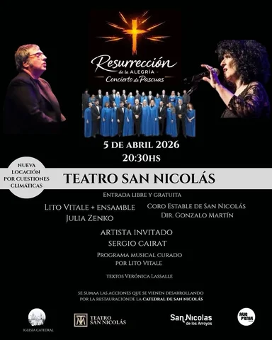 ✨ CAMBIO DE SEDE POR CLIMA ✨

Este domingo 5 de abril a las 20:30 hs, te invitam