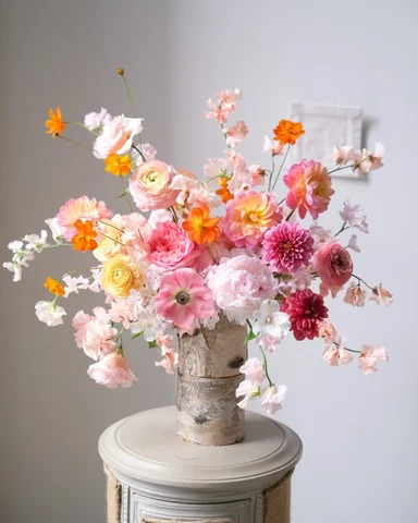 Mayfleur x Fleurinaflower 
Global Flower Workshop
Day 3 | Rainbow Table Centerpi