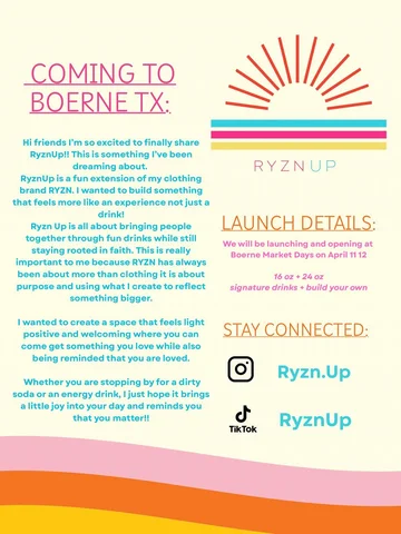 So excited to announce the launch of @ryzn.up 🤸‍♂️💓#dirtysoda #btx #christian