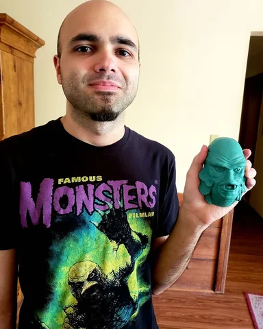 A fan named DiAngelo gave me this Creature from the Black Lagoon head in New Yor