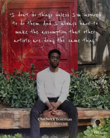 When inspiration meets purpose, anything is possible. #chadwickboseman #thecbfa