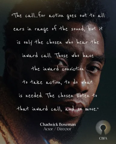 Wise beyond his years, #ChadwickBoseman exemplified how to take action once you 