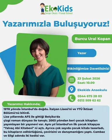 📚🌳 Yazarımızla Buluşuyoruz!

Ekokids Orman Okulu olarak çocuklarımızı kitaplar