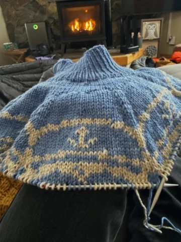 The new design grows! I don’t usually swatch my designs- this may be foolish of 
