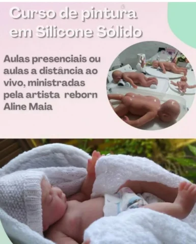 Curso de pintura em Silicone Sólido ❤️ 
Turmas em agosto e setembro.
Maiores inf