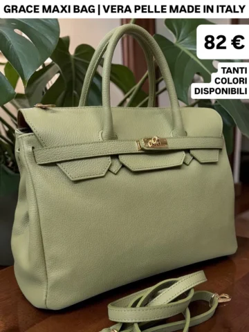 ❤️GRACE MAXI BAG solo 82 €
🔹Vera pelle made in Italy 🇮🇹
🔹Tanti colori dispon