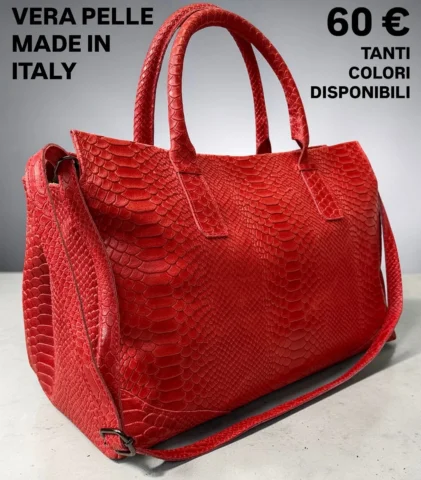 ❤️MAXI BAG solo 60 €
🔹vera pelle made in Italy 🇮🇹
🔹tanti colori disponibili 