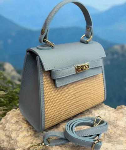 ❤️PRINCESS LUXURY BAG solo 58 €
🔸vera pelle made in Italy e rafia intrecciata �