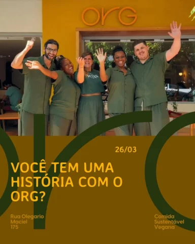 Você tem uma história com o ORG? Hoje ela vale um convite pro nosso coquetel de 