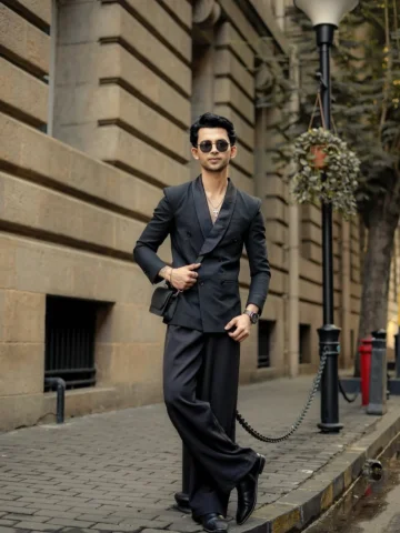 Composed. Calculated. Well dressed. 🖤 
#dripcheck #streetstyle #mensfashion 
 #