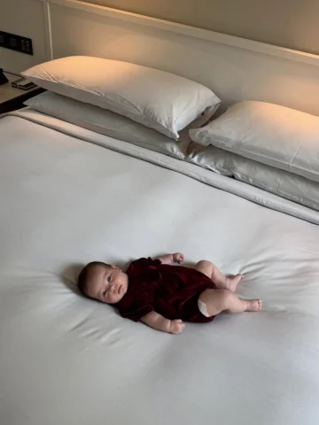 It is the most wonderful time of my life with my little Dove #christmas #baby