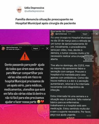 Uma denúncia feita por uma familiar está chamando atenção nas redes.

A cunhada 