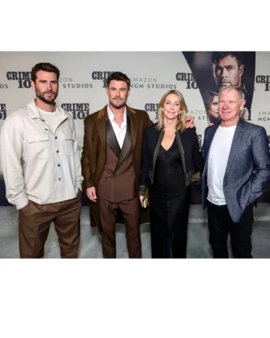 World premiere of @crime101film . Super proud of @chrishemsworth the film is so 