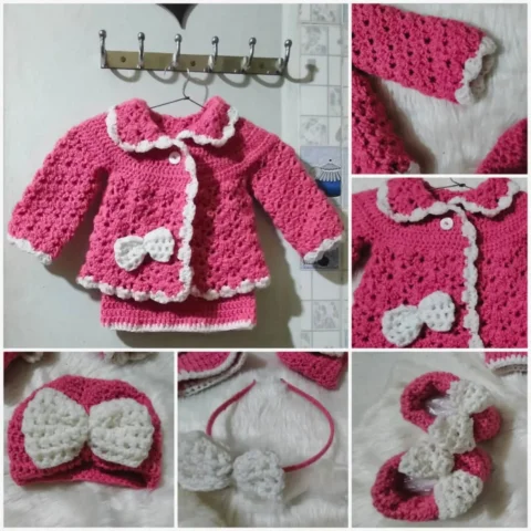 #handmadecrochet #dmtoorder📩 
#dressforbaby