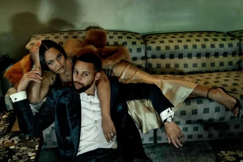 My love @stephencurry30 and I for @vanityfair  Photographed by @normanjeanroy St