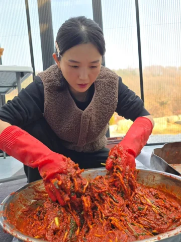 으쌰으쌰 김장 완료~❤️
.
#김치