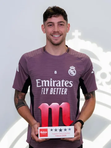 🏆 @FedeValverde
✨ #JugadorCincoEstrellas · February | Febrero
⚽ @FutbolMahou