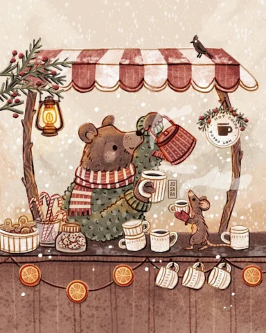 A little bit of Christmas magic in every sip ❄️☕️ I’m wishing you lots of cozine