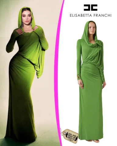 @haifawehbe celebrated Eid in a vibrant and optimistic post wearing a beautiful 