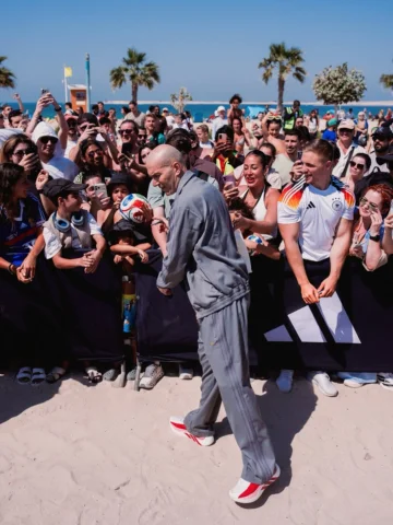 A day in Dubai with @Zidane at Halo store and Adizero House of Fast vibes were n
