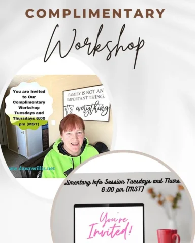Today is our Complimentary Workshop and you are Invited 
Do you have an extra 90