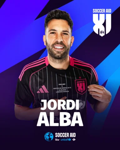 Barcelona legend Jordi Alba joins the Soccer Aid for UNICEF World XI! 🇪🇸🏆

Th