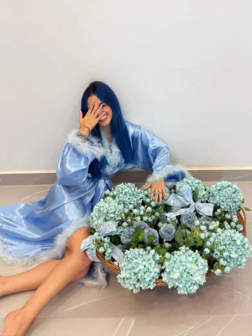 Deixa ela no mundinho azul delaaa🗣️💐🙂‍↔️🩵💙