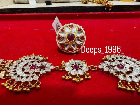 Follow my account 😇 #choker #rings #pendent #chain #jewellery earings hlf set m