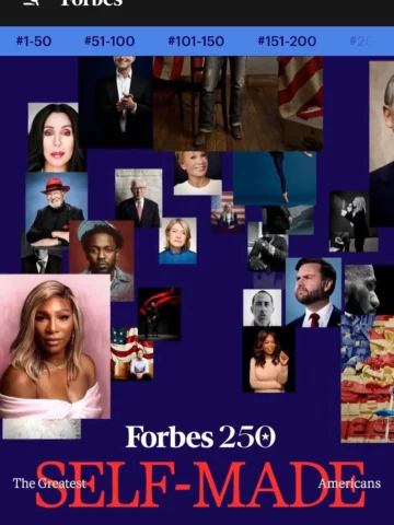 Honored and deeply grateful to be nominated to the Forbes 250 Greatest Living Se