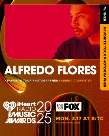 favorite tour photographer. thank youuu @iheartradio for this honor!! thank you 