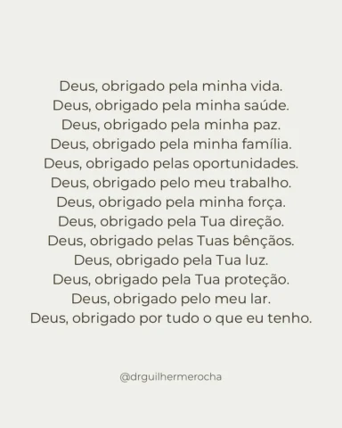 Gratidão por tudo.

Pelo que se vê,
e principalmente pelo que sustenta tudo em s