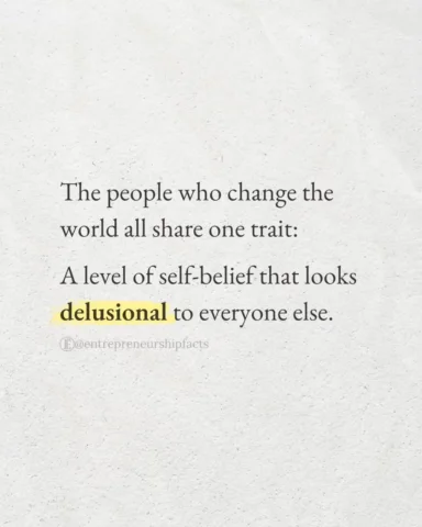 Some people act on belief long before results show up.

They commit when there’s