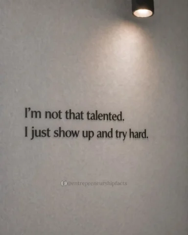 Consistency beats natural ability more often than people want to admit.

Most qu