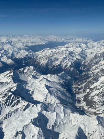 Over the many years of flying into Geneva, the stunning view of the Mont Blanc m
