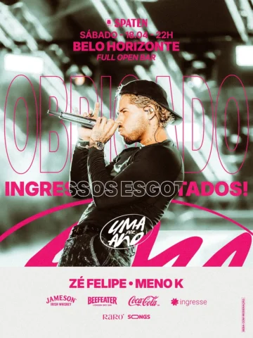 OBRIGADO, BELO HORIZONTE! 🩷
Ingressos Esgotados @umaporanooo. 

#UmaPorAno